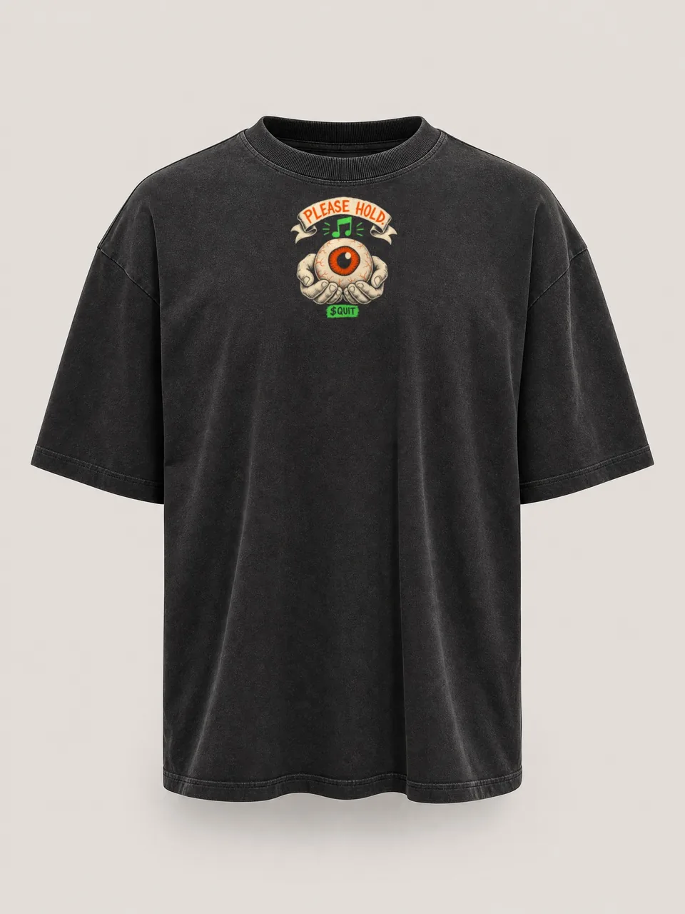 Please Hold Tee, front