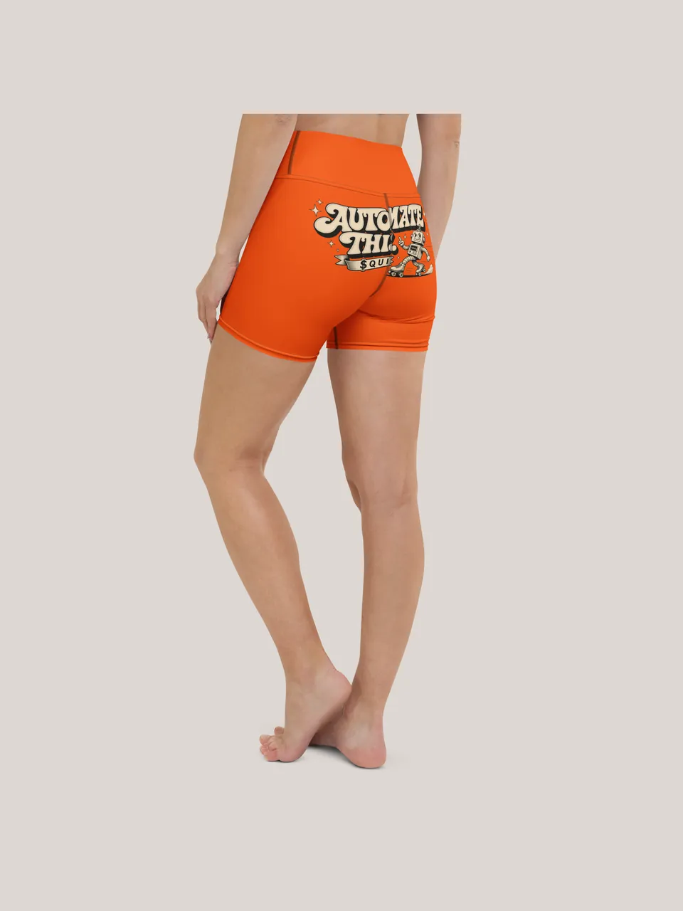 Automate This High-Rise Shorts, back