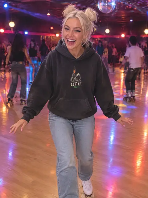Tiffani Gets a Job wearing H03 The Toast Hoodie.