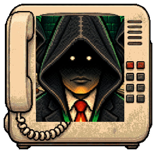 The Council, the desk-phone portrait from the show.